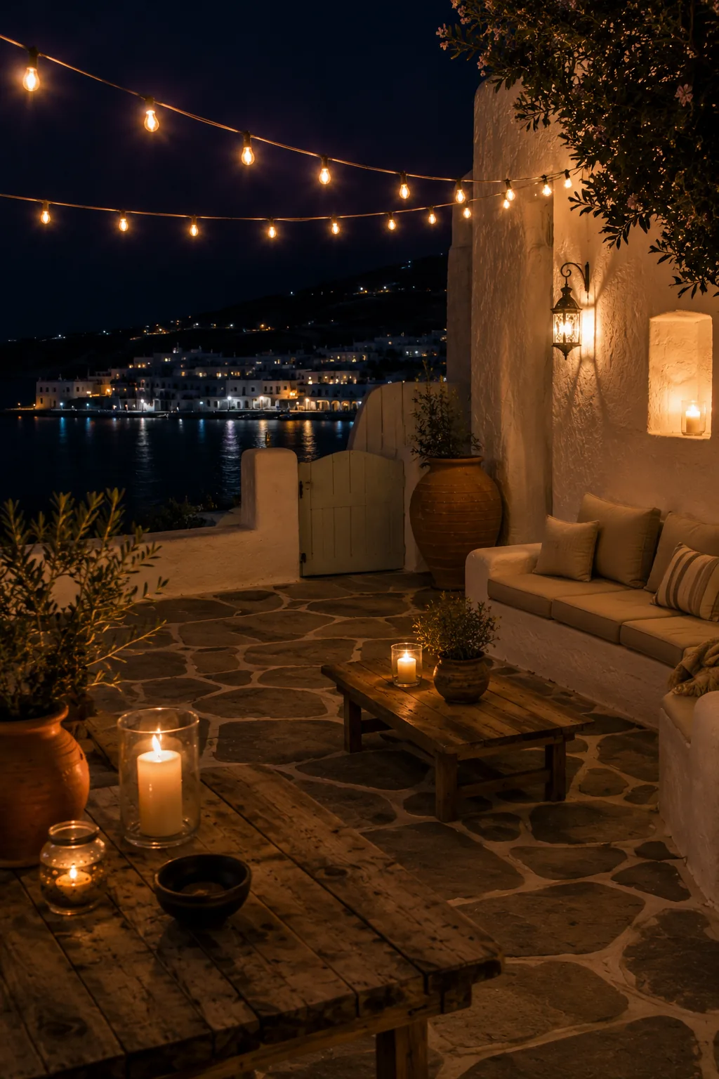 Δείπνο στη βεράντα